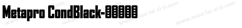 Metapro CondBlack字体转换